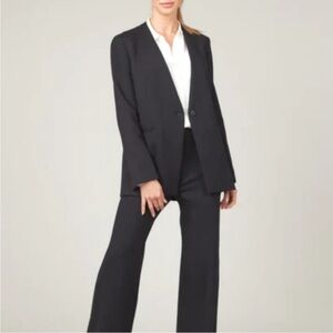 Spanx Perfect Oversized Collarless Blazer Classic Black Size 1X one button